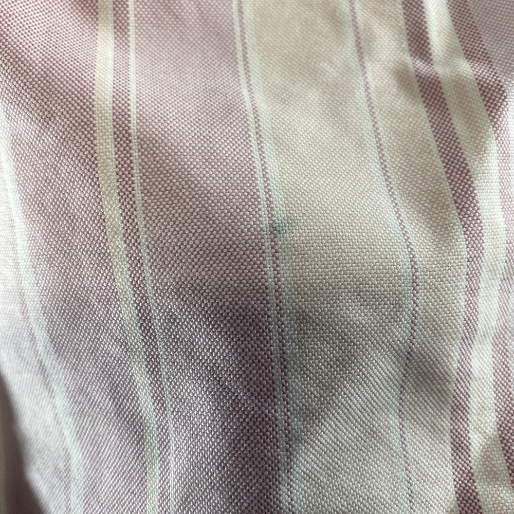 LL Bean Mens Long Sleeve Shirt Size L Regular Pink Striped Casual Cotton - Picture 6 of 14